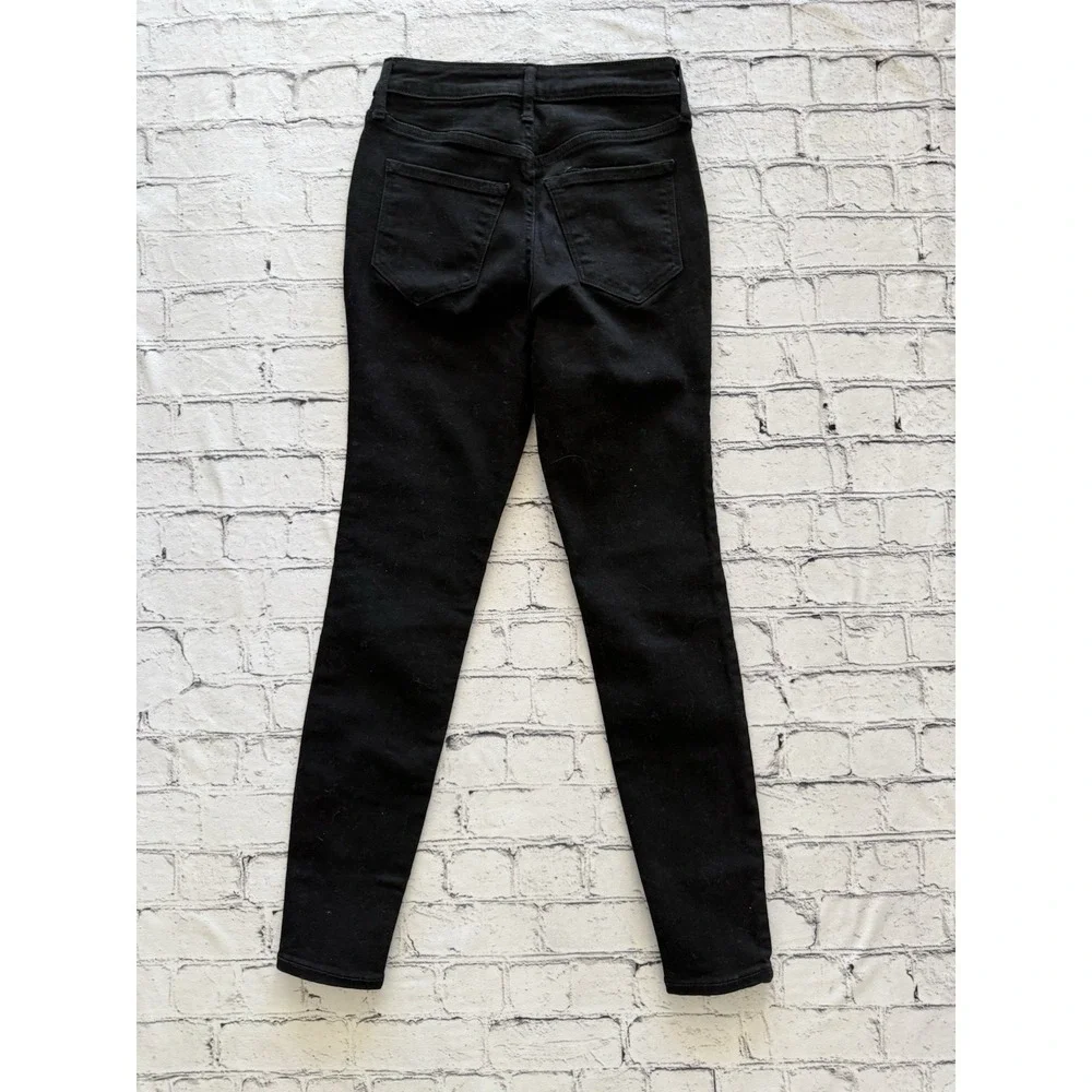 Old Navy Rockstar Sz 0 Super Skinny Black Jeans Short 26